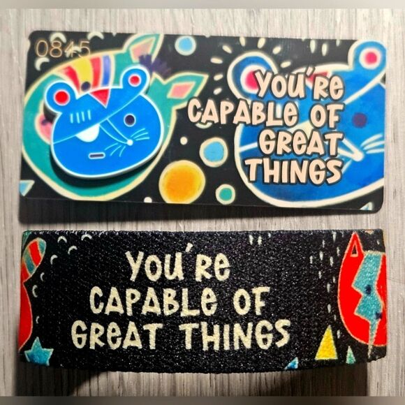 ZOX "YOU'RE CAPABLE OF GREAT THINGS" #845 UNRELEASED GOLDIE VAN GOGH WRISTBAND - Picture 5 of 6